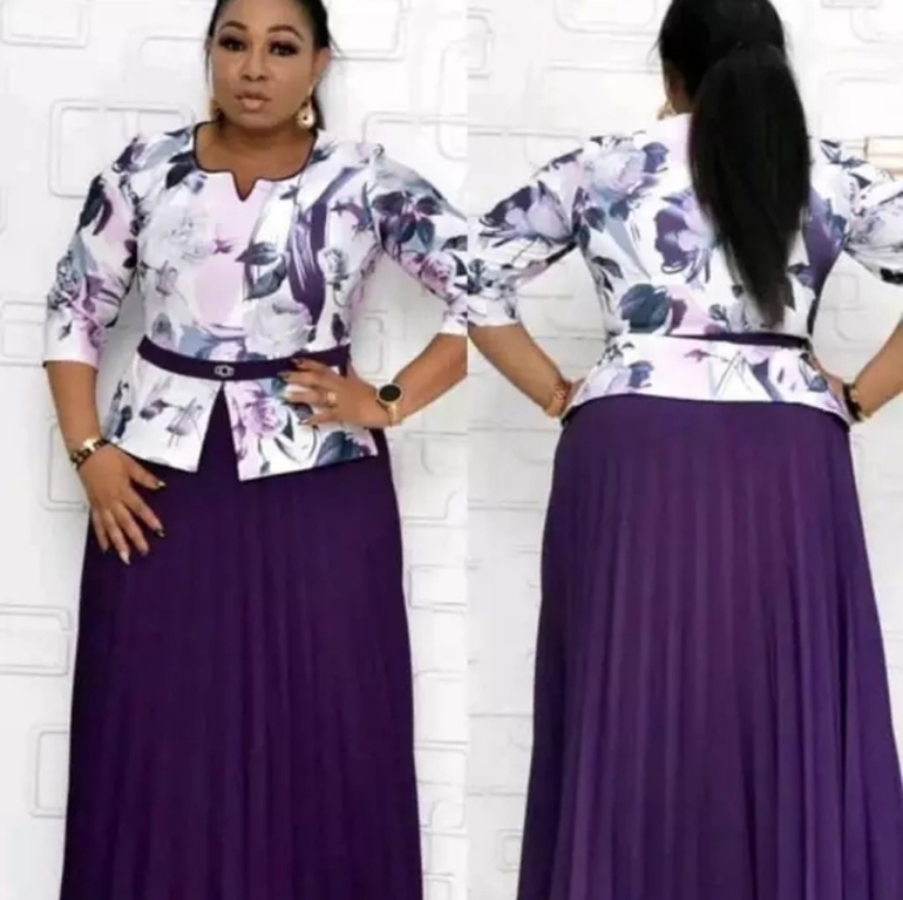 plus size flower dress